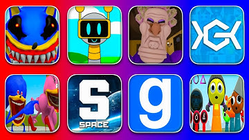 Nextbots in Playground Mod Update Poppy Playtime Chapter 4,Sonic Tapes Prison,Grumpy Granny Escpae