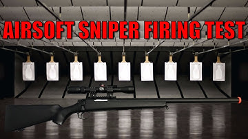 Airsoft Sniper Firing Test  - AGM MP001