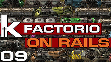 Factorio On Rails | 09 | Advanced Oil Processing | Factorio Train Base Let