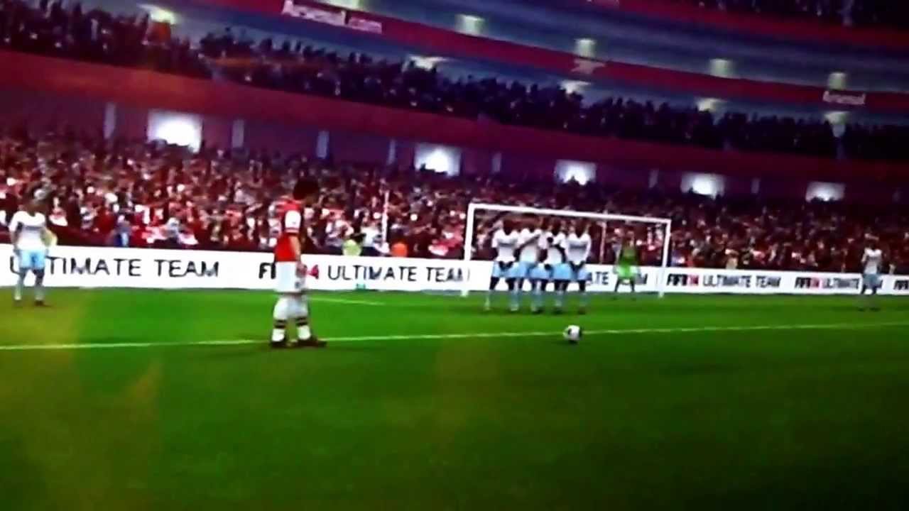 Best free kick takers in the prem 1 santi carzola , arsenal YouTube
