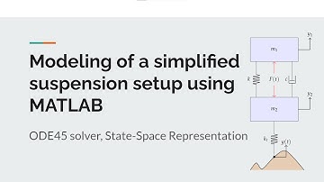 Modeling a simplified suspension system using MATLAB | state-space model | ode45 solver