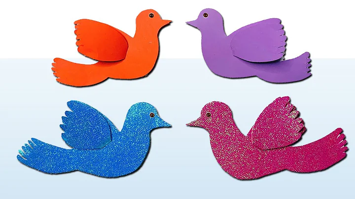 3D Paper Birds making tutorial | DIY Crafts | 3D Room Decor | Paper Pigeons making