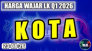 230826 HARGA WAJAR SAHAM KOTA LK Q1 2026