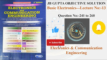 Basic Electronics JB Gupta Solution | JB Gupta Electronics & Communication Engineering Solution