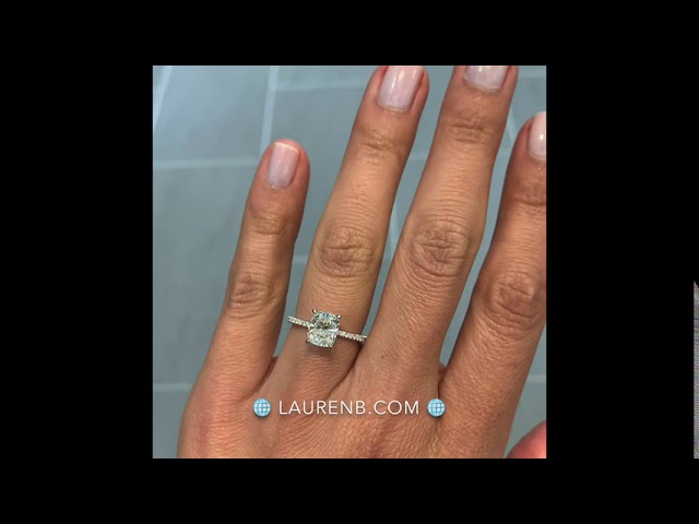 1.5 carat elongated cushion cut diamond