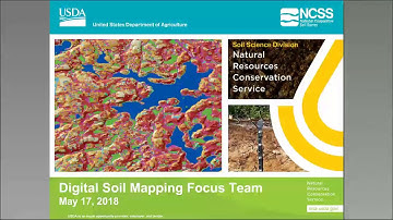 Webinar - Digital Soil Mapping Focus Team (5/2018)