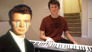 never gonna give you up but I play it in minor key