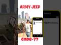 Army jeep cheat code in indian bike driving 3d  indian bike driving 3d new thar new updateshorts