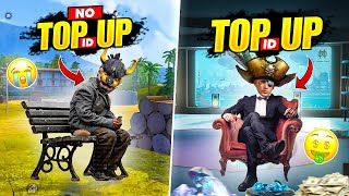 No Top Up Id🥺 Vs 🤑Top Up Id Happy Prince - Free Fire Max