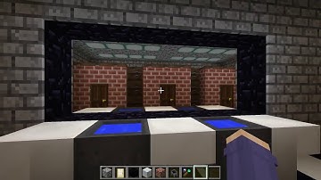 Minecraft Better Portals Mod Example (Bathroom Mirror)