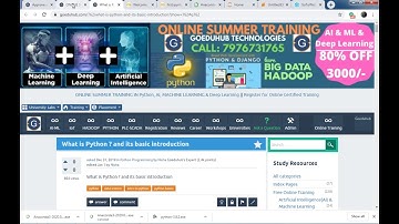 Live instructor led online classes for summer training in Machine Learning Using Python-21-04-2020-1