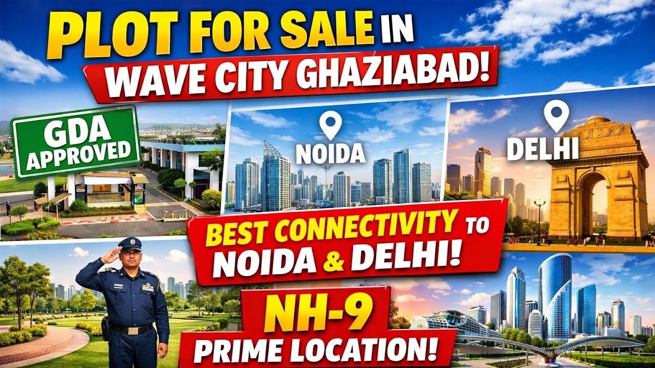 Plot For Sale | Wave City 🔥 Ghaziabad | G D A Approved Plots | वेव सिटी गाजियाबाद | Prime Location |