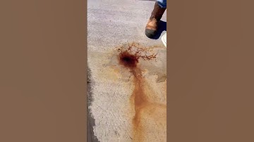 How to remove rust stains from concrete. #awesome #shortvideo #subscribe #crazy #trending #diy