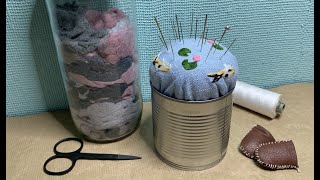 koi pond pincushion - trash to treasure