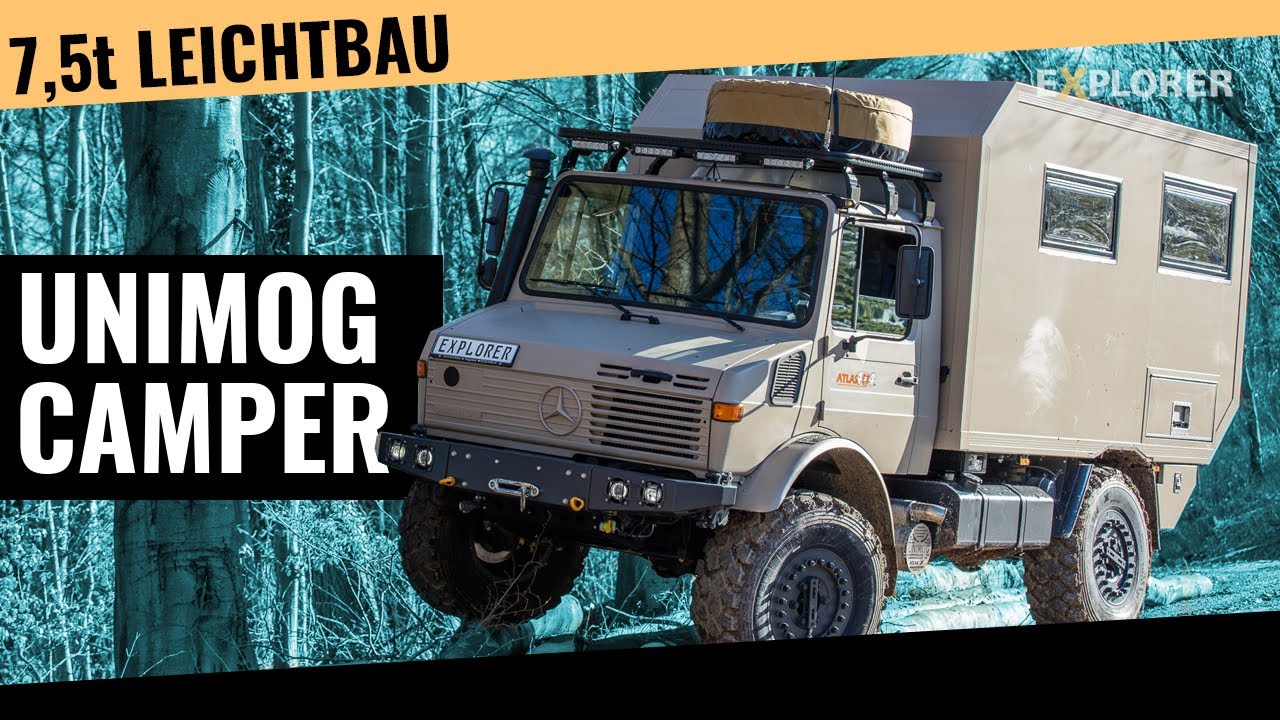 Extrem geländegängiger Unimog U1350L als Expeditionsmobil im Test - YouTube