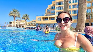 ЕГИПЕТ 🇪🇬 ОТЕЛЬ 5 ЗВЁЗД! Hilton Hurghada Plaza. Пляж и территория. Отдых в Египте 2022