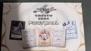 Open a leaf trinity 2024 football hobby box with me