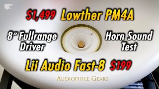$199 vs $1,499! Fullrange Driver Sound Test (Lowther PM4A, Lii Audio Fast-8) | odear