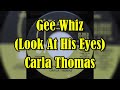 Gee whiz look at his eyes  carla thomas lyrics