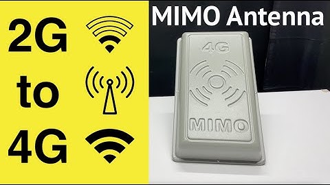 Internet 2G to 4G LTE in a wood with mimo antenna