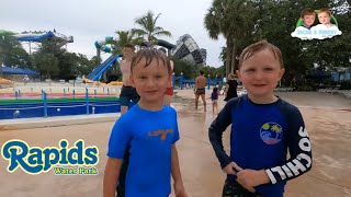 Rapids Water Park with Kids!!! Jacob and Robert new favorite is  the FlowRider!