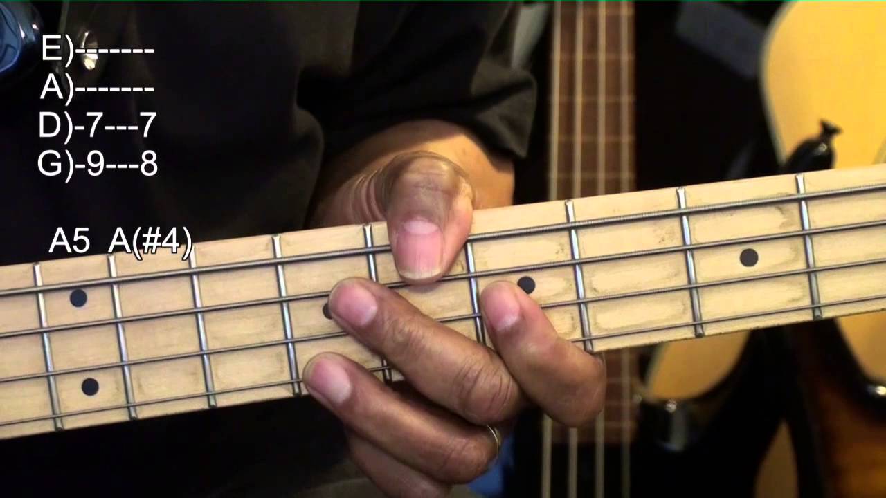 How To Play Cool Bass Guitar Chords Along With Slap Tutorial Lesson Ericblackmonguitar Youtube