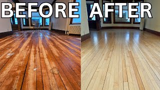 Insane Maple Floor Transformation (Full Refinish)