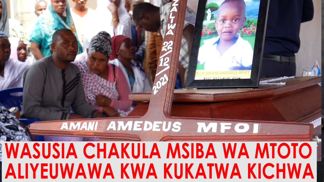 WASUSIA CHAKULA KWENYE MSIBA WA MTOTO ALIYEUWAWA KWA KUKATWA SHINGO NA BABA UYAKE MZAZI