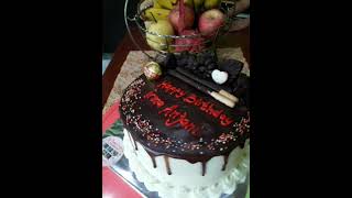 cake ultah full coklat by Ibu dedek cookies