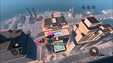 Saints Row The Third- Funny Skydive Glitch