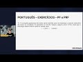 Português para PF e PRF - Aula de Exercícios | Operação Concursos