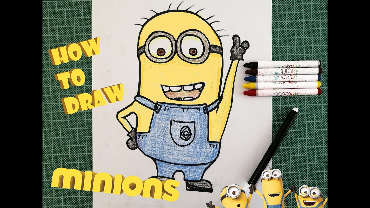 How to Draw Minion easy step by step / Πως να Ζωγραφίσετε ένα Μίνιον