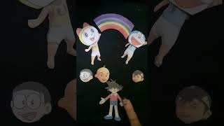 Nobita, Upin Ipin Funny Character Face Challenge, Wrong Head Change