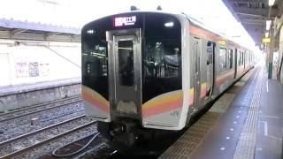 信越本線　E129系　ワンマン直江津行き【1340M】　長岡発車