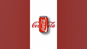Coca Cola Illustration | Adobe Illustrator |#shorts