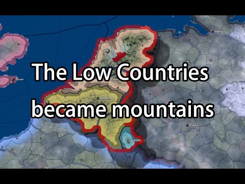 What if the lowland countries became highlands? | WWII | HOI4 Timelapse