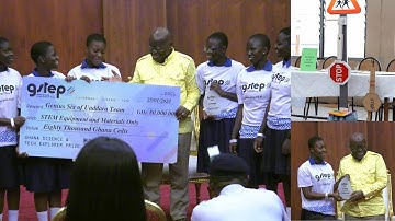 GSTEP Challenge Winners Amazed Prez. Akufo-Addo With Their Manufactured Child Road Safety Gadget