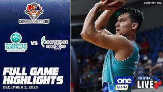 Phoenix vs. Converge highlights | PBA Season 48 Commissioner's Cup - Dec. 2, 2023