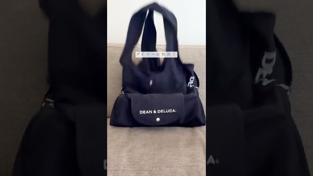 エコバッグがダイソーのアレだけで使いやすくなる!