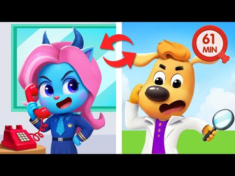 Antel Pretends To Be A Police Officer Safety Rules Kids Cartoon Sheriff Labrador 