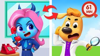 Antel Pretends to Be a Police Officer | Safety Rules | Kids Cartoon | Sheriff Labrador