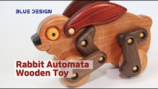 How to Make a Wood Toy Rabbit Automata Pull Along Toy