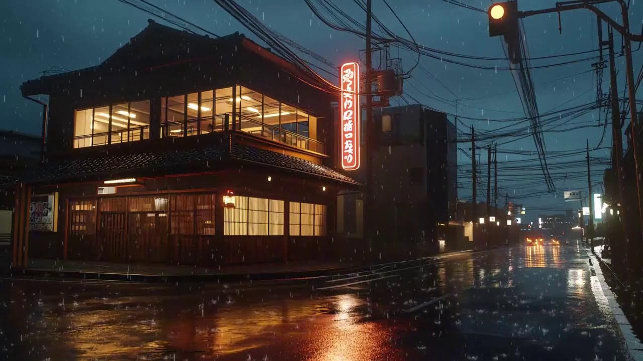 Rainy Evening in Tokyo 🌧️ Chill Lofi Beats for Relax & Focus Time