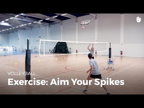 Exercise: aim your spikes | Volleyball