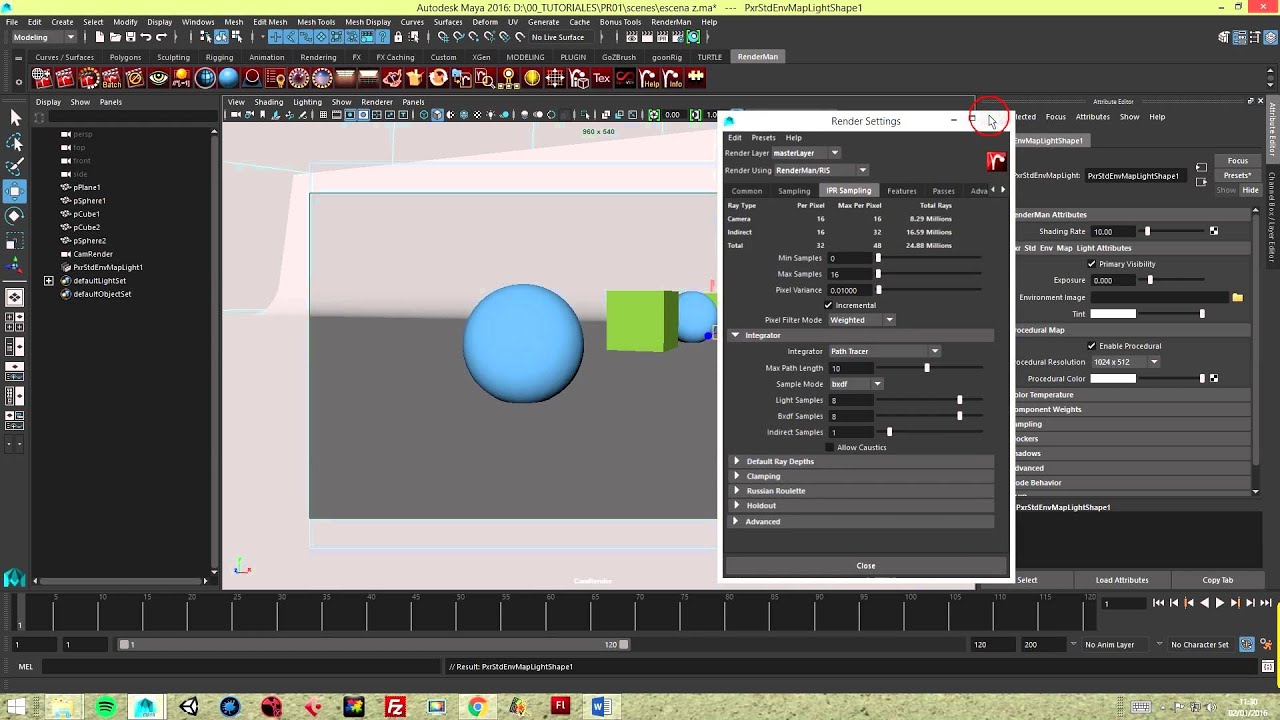 ZDepth en Maya con Renderman + Nuke