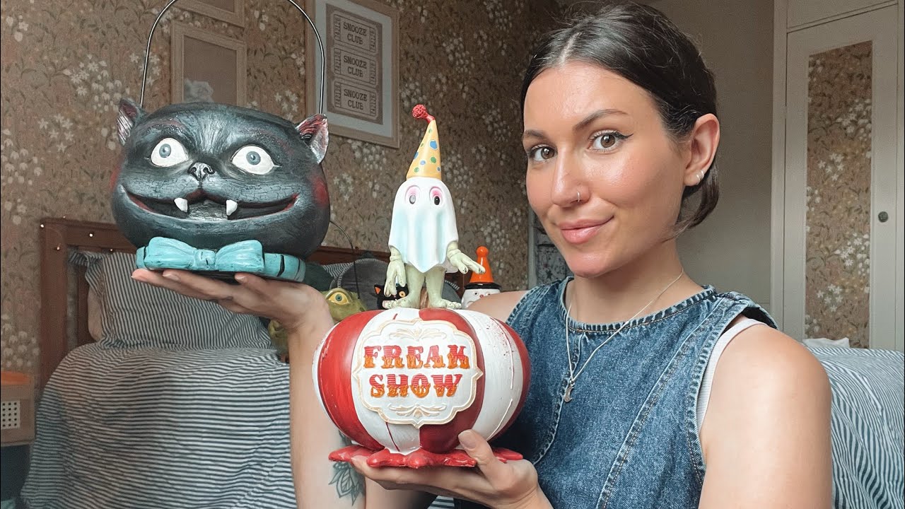 ASMR-украшения на Хэллоуин 2025 🐈‍⬛🐸