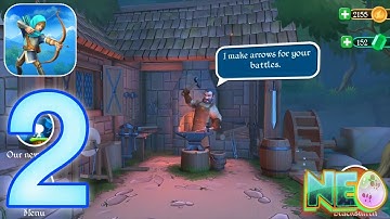 Tiny Archers: Gameplay Walkthrough Part 2 - Adam Level 6 - 7 Completed! (iOS, Android)