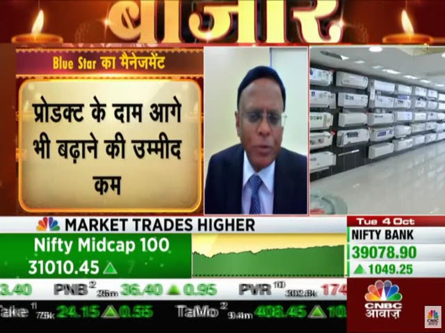 B Thiagarajan, MD, Blue Star - CNBC Awaaz - Market Outlook