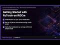 PyTorch with AMD ROCm: Setup, Benchmarks and Best Practices #AMDevs