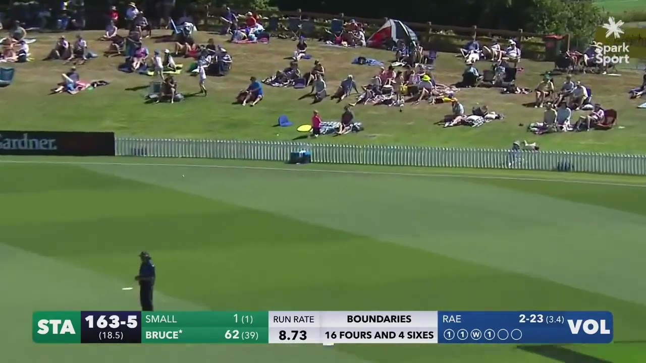 Tom Bruce is on FIRE in Dunedin! The Central Stags on their way to a big total LIVE